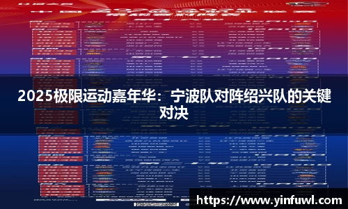 2025极限运动嘉年华：宁波队对阵绍兴队的关键对决